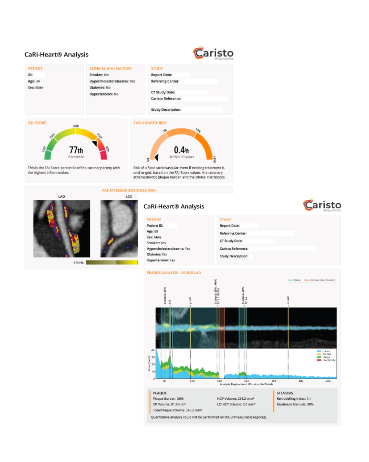 Caristo Analysis Reports