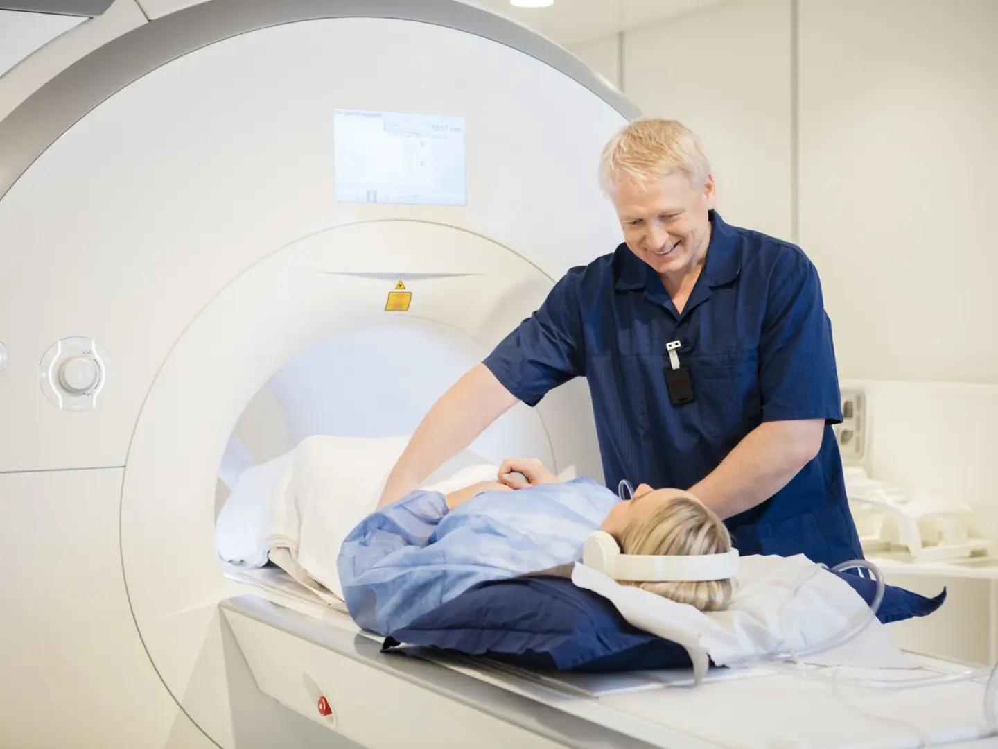 Preparing Woman MRI Scan (1)